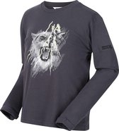 Regatta Longsleeve Wenbie Jongens Katoen Grijs Maat 164-170