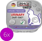 MAC’s Vetcare Urinary Kattenvoer - 70% Kalkoen & Rund - 16 x 100g