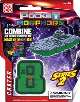 Emco Toys - PMO6899 - Pocket Morphers - Speelfiguur: voertuig verandert in het nummer 8 - Krater series 2