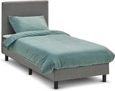 Beter Bed Cisano Complete Boxspring met Gestoffeerd Matras - 90x200 cm - Lichtgrijs