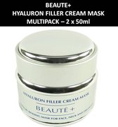 Beaute+ Hyaluron Filler Cream Mask Gezichtsverzorging - 2 x 50 ml