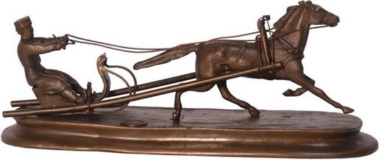 Paardenslee - Bronzen beeld - Gedetailleerd sculptuur - 8,6 cm hoog