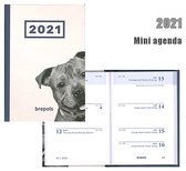 Mini Brepols agenda 2021 - AMICI - Armada - Blauw/Hond  - 7d/2p - 4talig - Klein/mini formaat: 7,1 x 10,2 cm