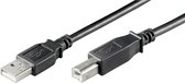 Goobay USB 2.0 AB 180 LC HiSpeed, 1.8m USB-kabel 1,8 m USB A USB B Zwart