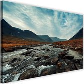 Schilderij Wilde rivier, 2 maten, multi-gekleurd, Premium print