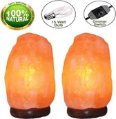 Set van 2 Zoutlampen Ca 7 kg  per stuk