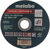 Metabo 125 x 1 mm. Doorslijpschijf voor RVS - Special Edition II