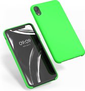 kwmobile telefoonhoesje voor Apple iPhone XR - Hoesje met siliconen coating - Smartphone case in limoengroen