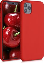 kwmobile telefoonhoesje voor Apple iPhone 11 Pro Max - Hoesje voor smartphone - Back cover in neon rood