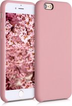 kwmobile telefoonhoesje voor Apple iPhone 6 / 6S - Hoesje met siliconen coating - Smartphone case in Rose Tan