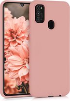 kwmobile telefoonhoesje voor Samsung Galaxy M21 - Hoesje voor smartphone - Back cover in winter roze