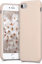 kwmobile telefoonhoesje voor Apple iPhone SE (2022) / SE (2020) / 8 / 7 - Hoesje met siliconen coating - Smartphone case in mat roségoud
