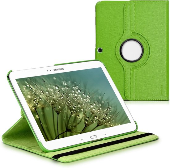 Discipline Aardbei Franje kwmobile hoes voor Samsung Galaxy Tab 3 10.1 P5200/P5210 - 360 graden  beschermhoes - groen | bol.com