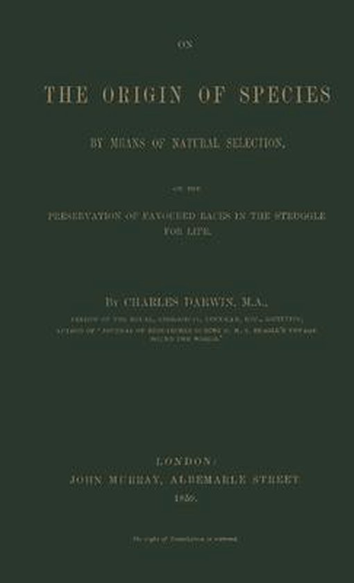 On the Origin of Species - cover