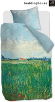 Beddinghouse x Van Gogh Museum Field With Poppies Dekbedovertrek - Eenpersoons - 140x200/220 cm - Groen