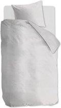 Ambiante Cotton Uni Dekbedovertrek - Eenpersoons - 140x200/220 cm - Wit
