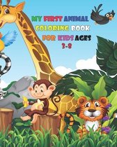 my first animal coloring book for kids ages 3-8