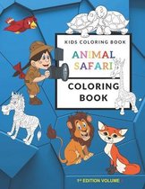 Kids Coloring Book Animal Safari Coloring Book Volume 1