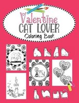 Valentine Cat Lover Coloring Book