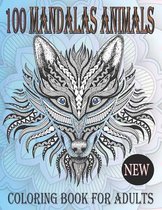 100 Animal Mandalas Coloring Book For Adults