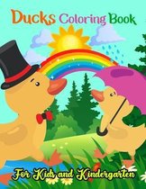 Ducks Coloring Book For Kids And Kindergarten