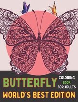 Butterfly Coloring Book For Adults World's Best Edition