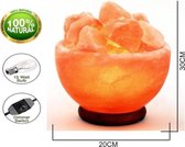 Zout lamp Firebowl - Schaal met ZoutBrokken