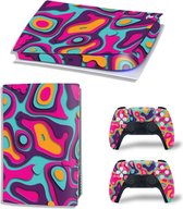 Sony PS5 Digital Edition Console Skins - Artboard Oranje / Paars (Let op, alleen geschikt voor PlayStation 5 Digital Edition - zie productafbeelding)