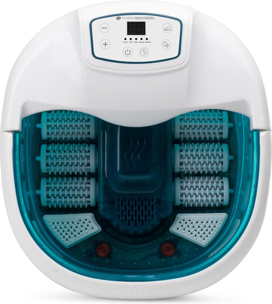 Rio FTBH8 - luxe voetenbad - automatische massagerollers – voetmassage met Vibratie en Bubbels – Incl LCD scherm – Tot 50° graden
