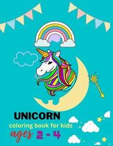 Unicorn coloring book for kids ages 2-4