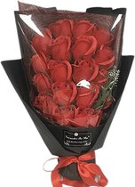 Boeket - Zeep Rozen Rood - Valentijn Geschenk - Valentijn - Valentijn Cadeautje Voor Haar - Valentijnsdag - Valentijn Cadeautje Vrouw