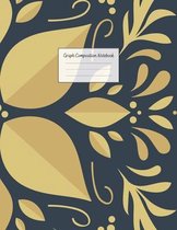 Graph Composition Notebook: Grid Paper Notebook: Large Size 8.5x11 Inches, 110 pages. Notebook Journal: Four Golden Flower Workbook for Preschoole