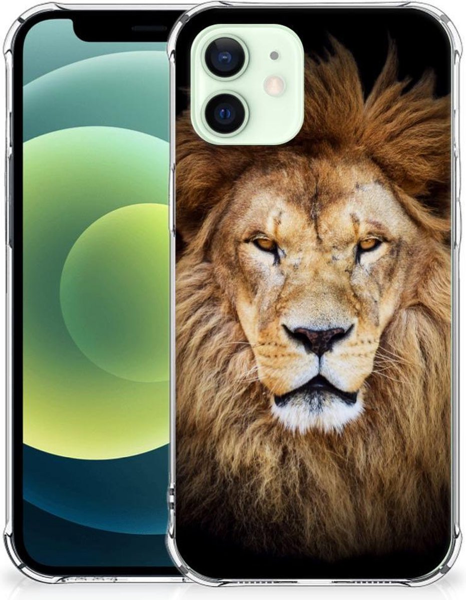 Back Cover voor iPhone 12 Mini Case Anti-shock Leeuw