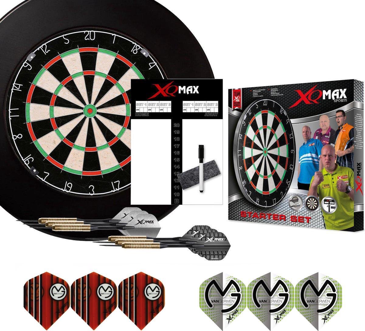 XQMAX Michael van Gerwen complete dart starter set dartbord accessoires