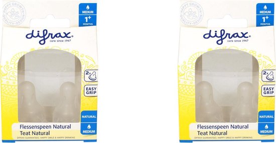 Difrax Flessenspeen Natural - Medium - 4 stuks van Difrax — afbeelding 3