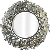 Wandspiegel - Spiegels - Bronzen Spiegel - Spiegel - Wandspiegel - Muurspiegel - Design Spiegel - Hal Spiegel - Goud - Brons - 67 cm