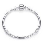 Armband Zilver | Zilveren armband | past op Pandora | Pandora compatible | Bedelarmband | Vlinder sluiting | Elegante dames armband   | Maat 19