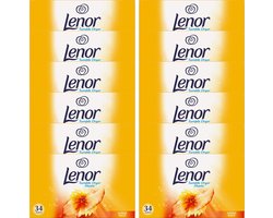 Lenor - Droogtrommeldoekjes - Zomerbries - Summer Breeze - 12 x 34 doekjes - Voordeelverpakking
