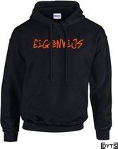 Hoodie | Karakter | Eigenwijs | 01 - XL, fluor orange