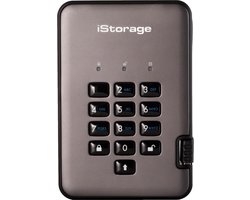 iStorage diskAshur Pro2 SSD - externe harde schijf - 2 TB - SSD - Cijfercode - Zwart - Grafiet