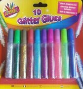 Glitter lijm tubes 10 stuks