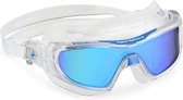 Aqua Sphere Vista Pro - Zwembril - Volwassenen - Mirrored Titanium Blue Lens - Lime/Wit