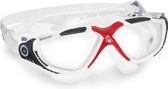 Aqua Sphere Vista - Zwembril - Volwassenen - Clear Lens - Wit/Rood