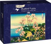 Hokusai - Shinagawa on the Tokaido, 1832 (1000 stukjes, kunst puzzel)