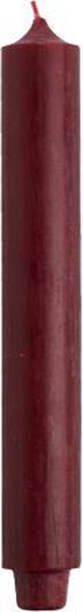 Rustik Lys Dinerkaarsen dik (3.2) D bordeaux/ Bordeaux 10 stuks