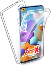 EmpX Telefoonhoesje - Book Case - Geschikt Voor Samsung Galaxy A21s - Zwart