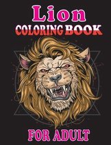 Lion Coloring Book For Adult