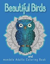 Beautiful Birds And Mandala Adults Coloring Book