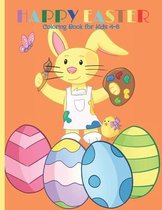 HAPPY easter coloring book for Kids 4-8