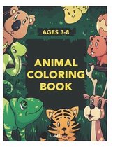 ages 3-8 animal coloring book
